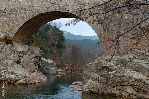 Medieval stone bridge