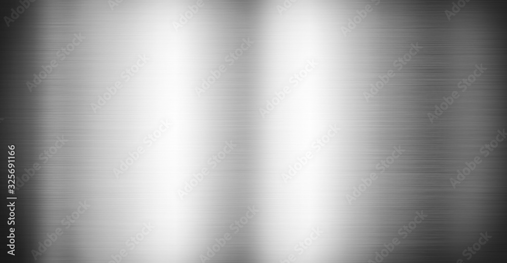 Silver brushed metal. Banner background texture Silver brushed metal. Banner background texture