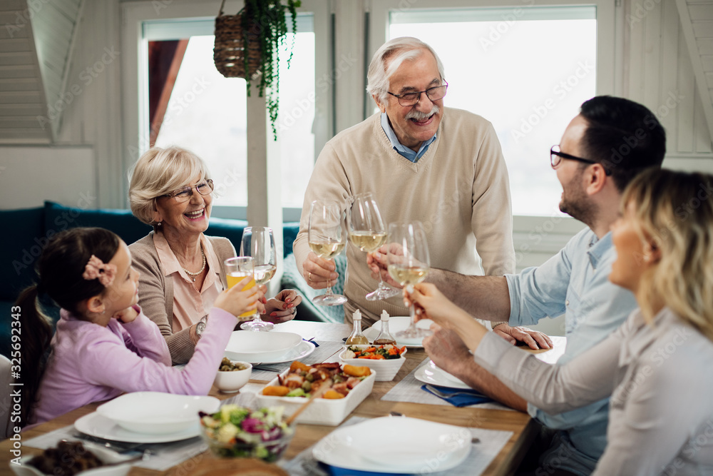 Cheers to our happy family!