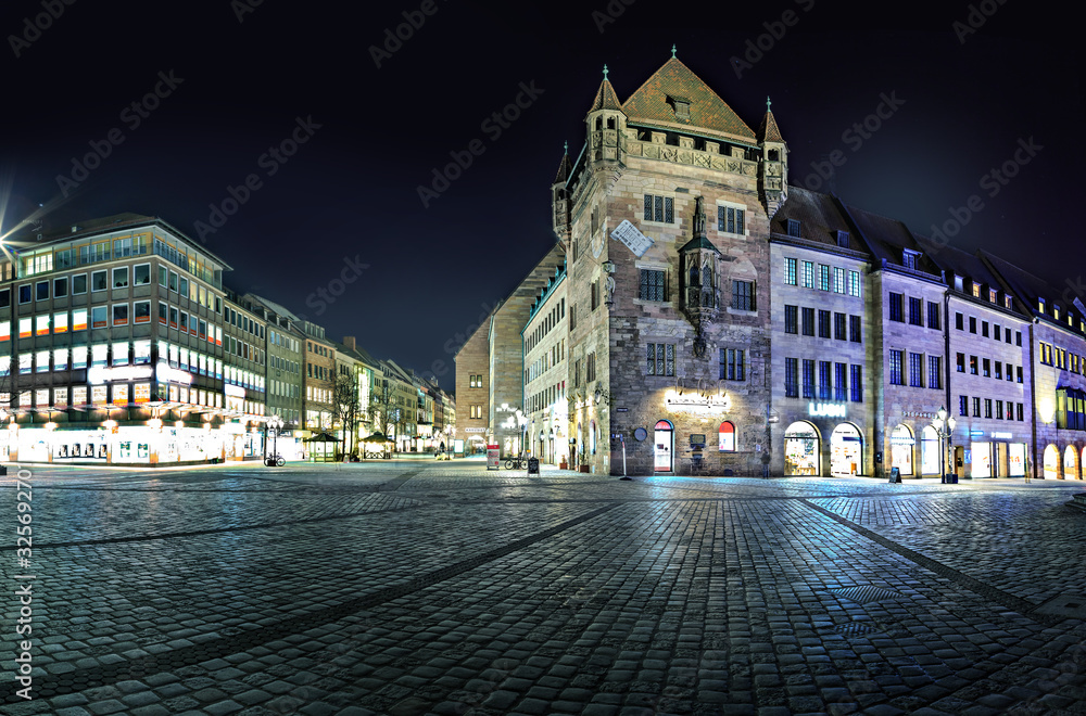 Streets of Nuremberg town
