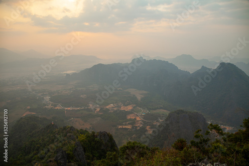 Pha Ngern Cliff View Point 2, Vang Vieng, Laos photo