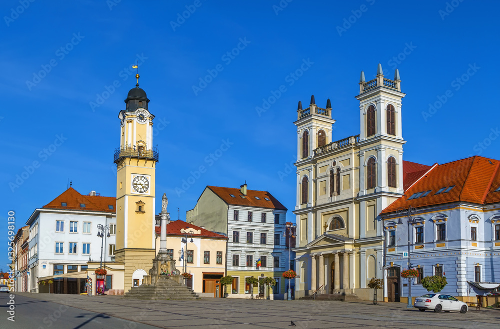 St. Francis Cathedral and clock tower, Banska Bystrica, Slovakia