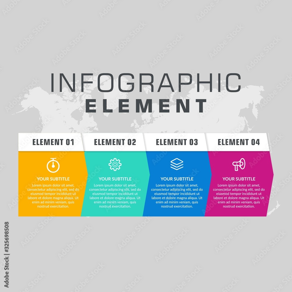 Abstract Infographic Element for Business Strategy