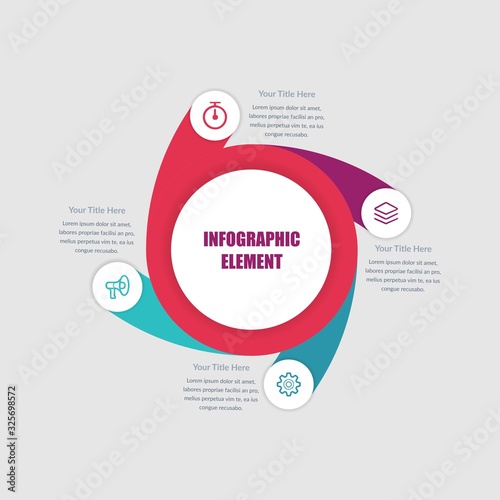 Abstract Infographic Element for Business Strategy