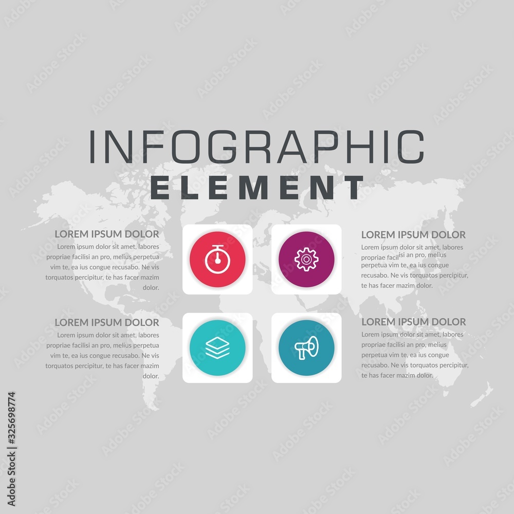Abstract Infographic Element for Business Strategy Abstract Infographic Element for Business Strategy