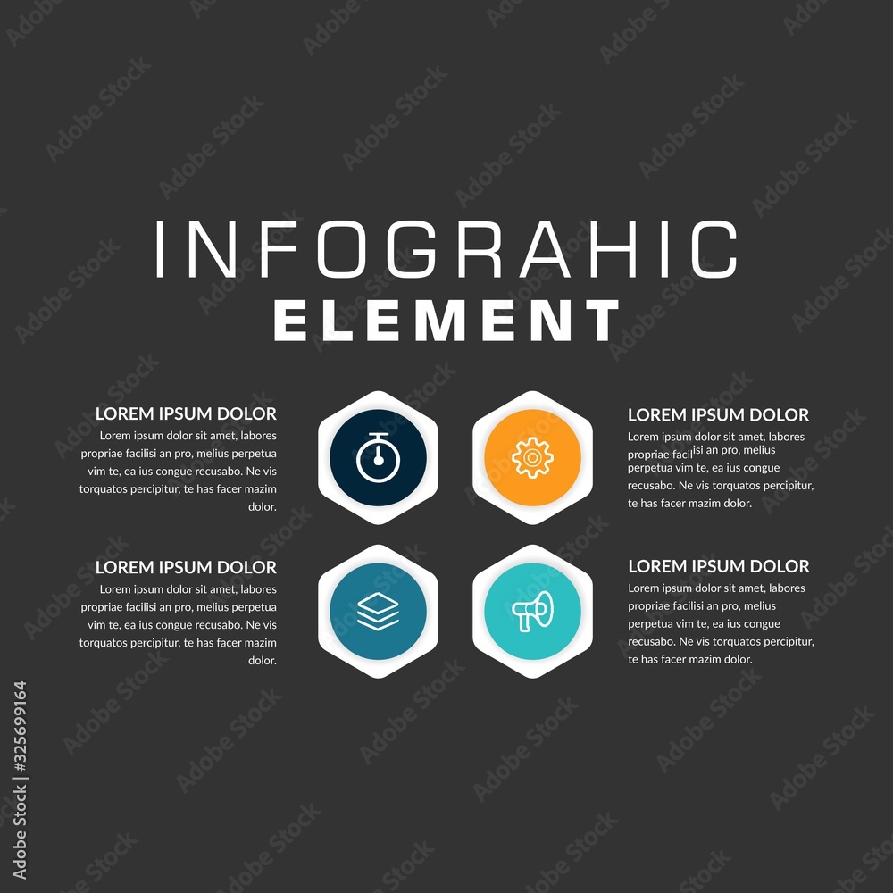 Abstract Infographic Element for Business Strategy Abstract Infographic Element for Business Strategy