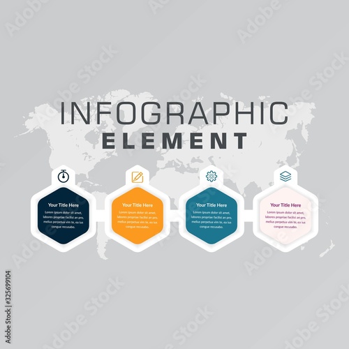 Abstract Infographic Element for Business Strategy