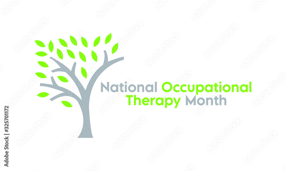 Vector illustration on the theme of National Occupational therapy Month of April. Vector illustration on the theme of National Occupational therapy Month of April.