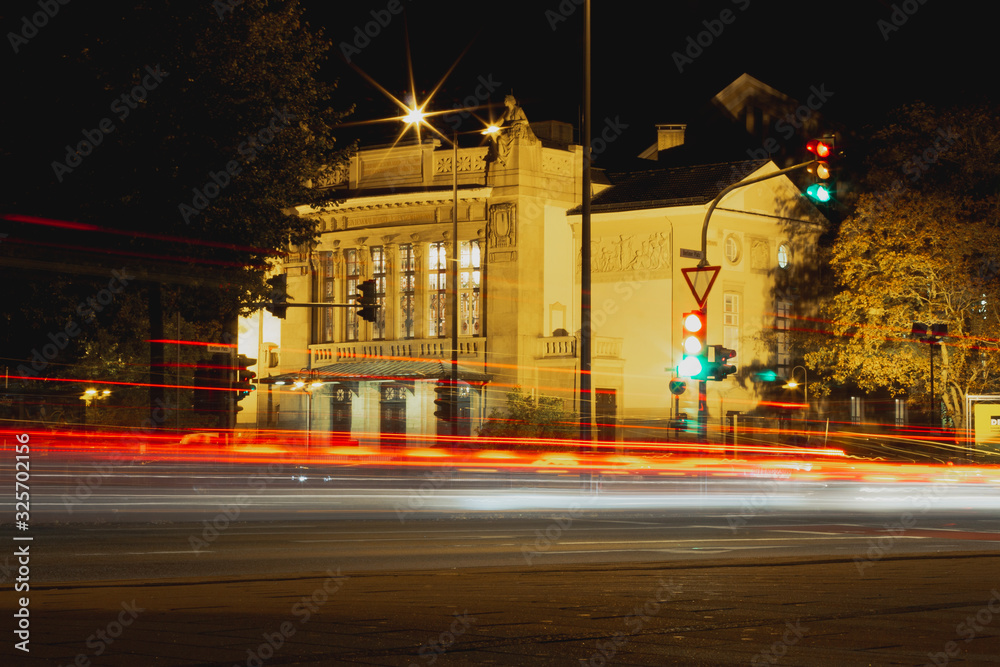 Stadttheater Gießen am Abend