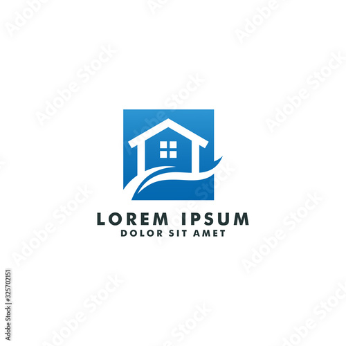 Home logo template, house icon design vector, Real estate symbol