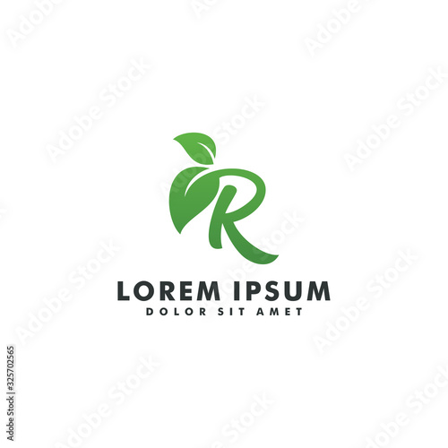 Letter R logo design icon vector illustration