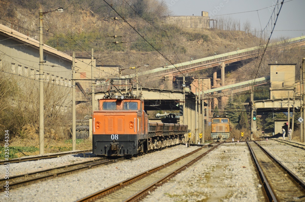 Narrow gauge train of Jiangnan Cement Plant