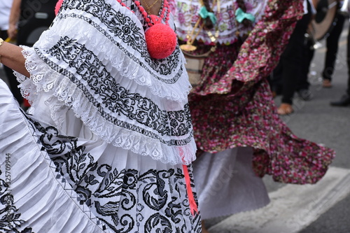 women in panamenian national dress photo