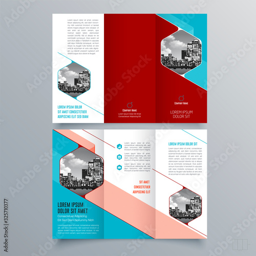 Brochure design, brochure template, creative tri-fold, trend brochure