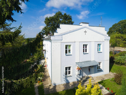 Aerial view of Orthodox chu...