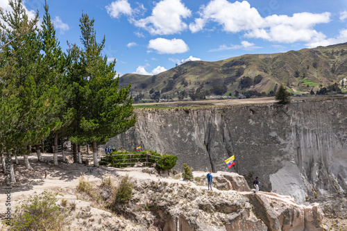 Panoramic of the Rio Toachi Canyon, near Quilotoa, Cotopaxi, Ecuador. South America. photo