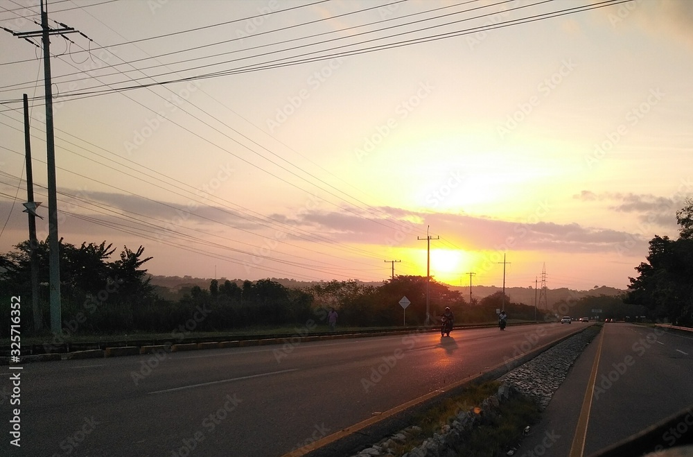 Fototapeta premium Atardecer