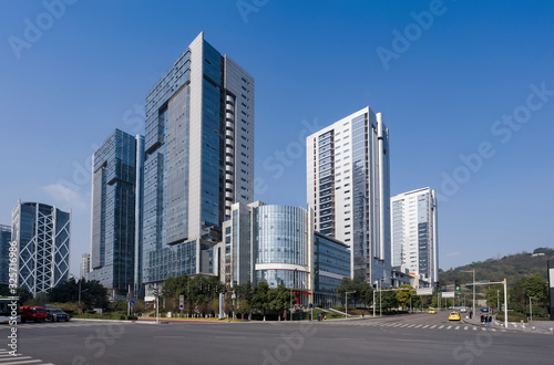 Modern architecture of Chongqing High Tech Park © duan