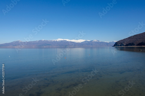 Prespa Lake - Macedonia - Baba Mountain in Background