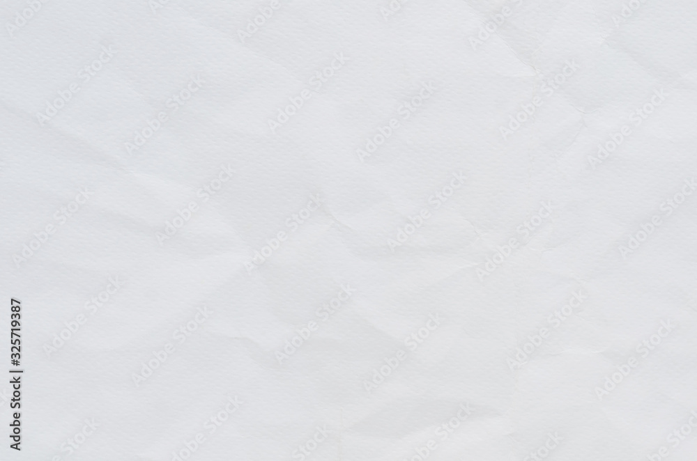 Obraz premium biały zmięty papier tekstura tło.