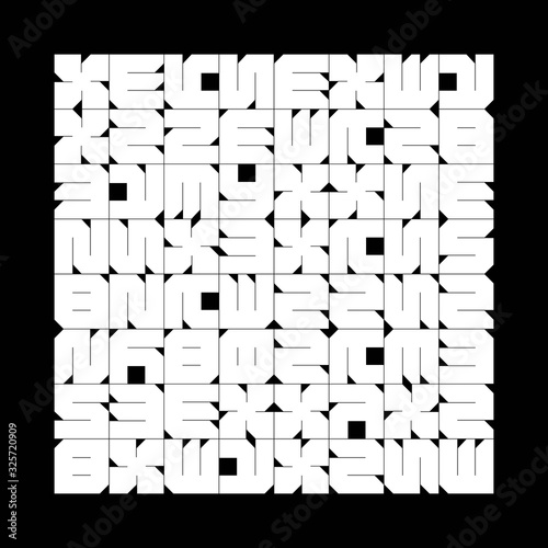 Deconstructed Abstract Vector Pattern Design