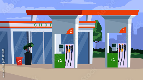 Gas station - Background