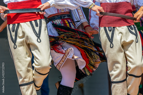 Detail of Serbian folk costumes