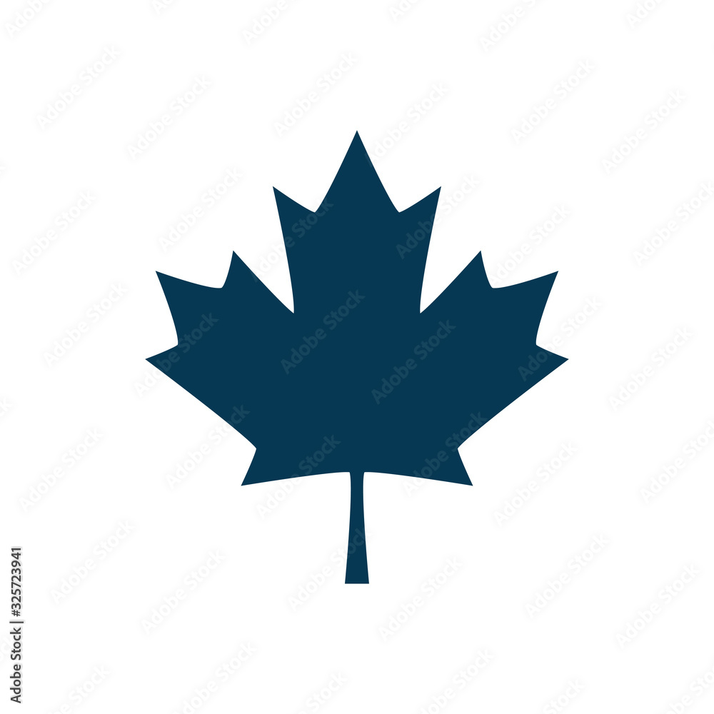 Maple leaf icon isolated on white background. Vector illustration Maple leaf icon isolated on white background. Vector illustration