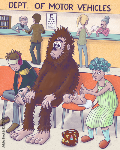 Bigfoot at the DMV photo