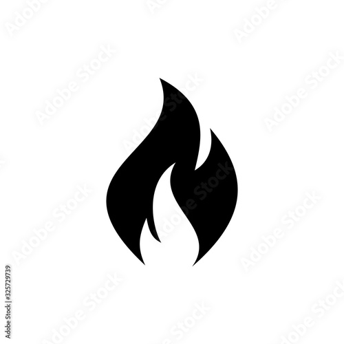 Fire icon vector. Fire flame icon template. Fire flames symbol vector sign isolated on white background.