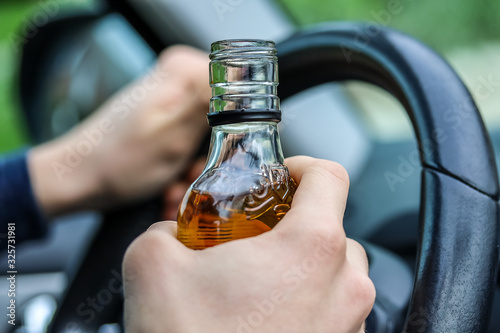 Photos conduite avec de l'alcool au volant