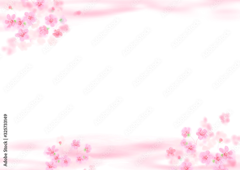桜背景, 桜, さくら, 飾り, 背景, フレーム, 桜の花, 枠, 手書き, 墨絵, 日本の春, カット, 墨, 白背景, 余白, 和風, イラスト, 筆書き, コピースペース, 手描き, キレイな, 文字スペース, 日本の, カットイラスト, きれいな, 筆描き, 満開の, 美しい, 日本, 季節, 植物, 春, 和, 桃色, 花, 満開, 枝, 綺麗, 白バック, きれい, ピンク, 素材,