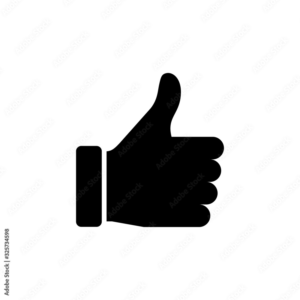 like icon isolated on white background. Thumbs up icon. social media icon like icon isolated on white background. Thumbs up icon. social media icon