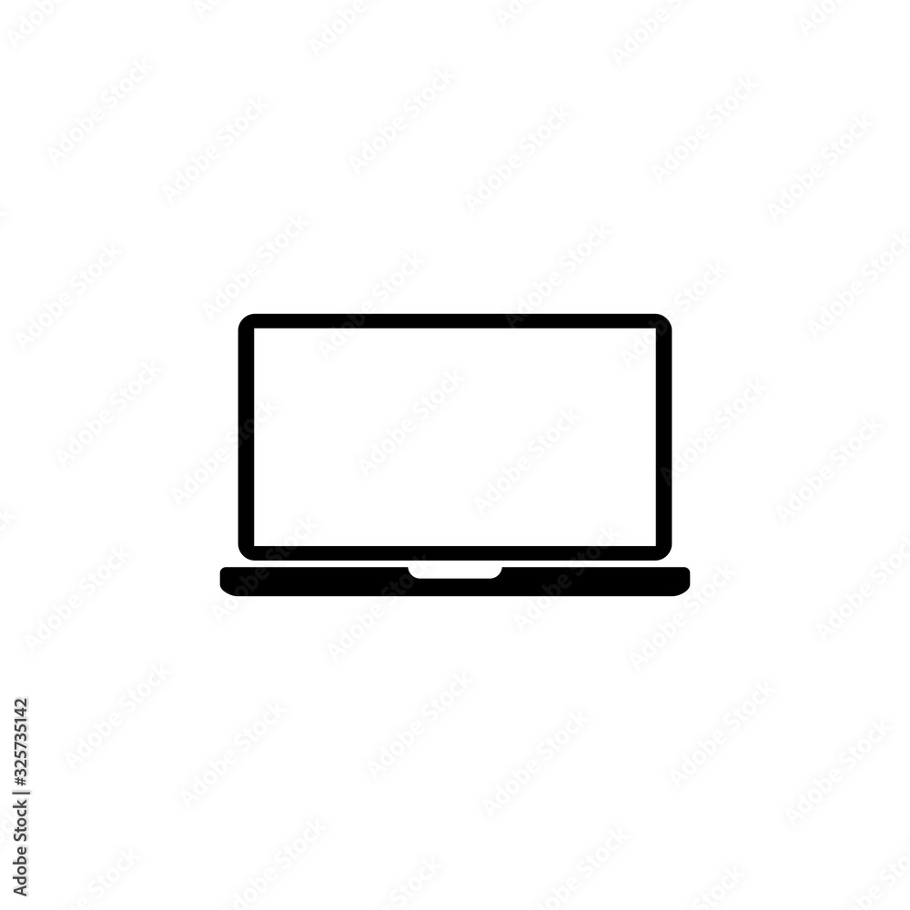 Laptop icon isolated on white background. Laptop vector icon Laptop icon isolated on white background. Laptop vector icon