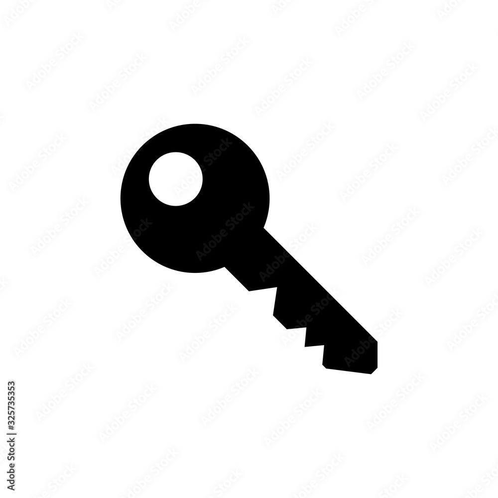 Key icon isolated on white background. Key vector icon. Key symbol Key icon isolated on white background. Key vector icon. Key symbol