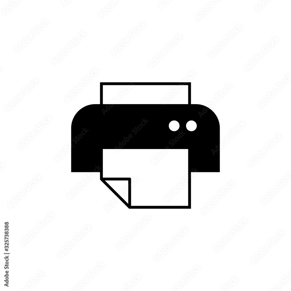Printer icon isolated on white background. print icon. Fax vector icon. Printer icon isolated on white background. print icon. Fax vector icon.
