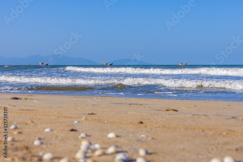 Beautiful landscape with sea beach in Vietnam © czamfir