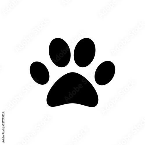 Paw icon isolated on white background. Paw Print icon