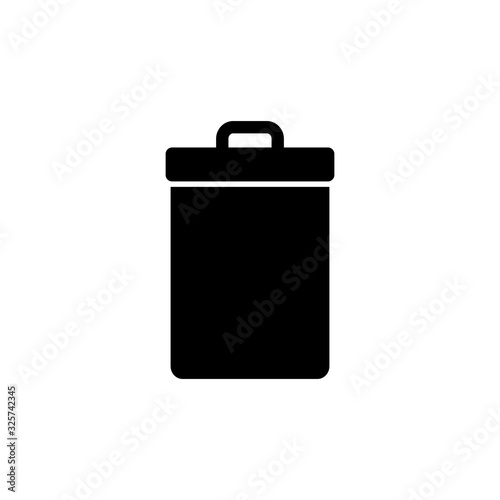 Trash icon isolated on white background. trash can icon. Delete icon vector