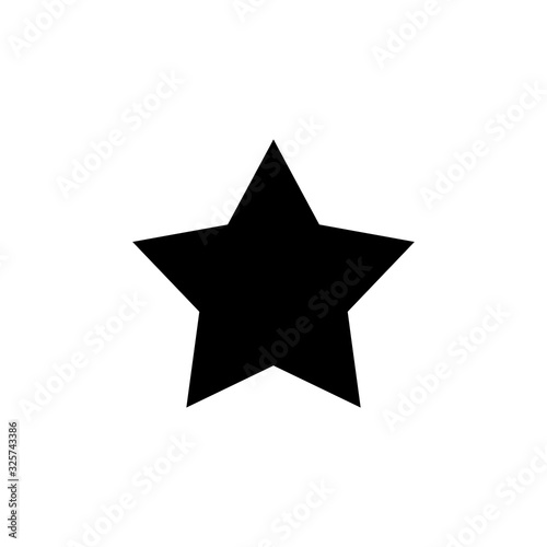 Star Icon isolated on white background. Star vector icon. Rating symbol