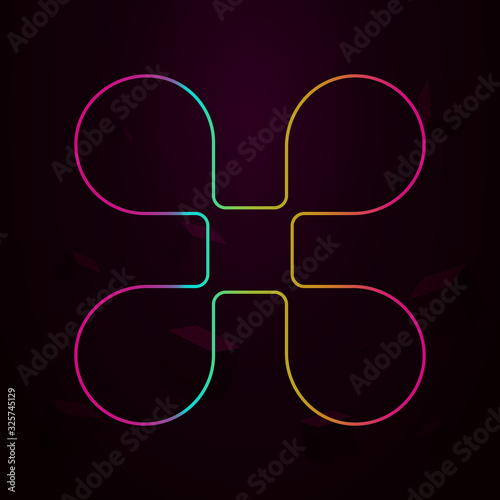 quadrupter nolan style icon. Simple thin line, outline vector of web icons for ui and ux, website or mobile application