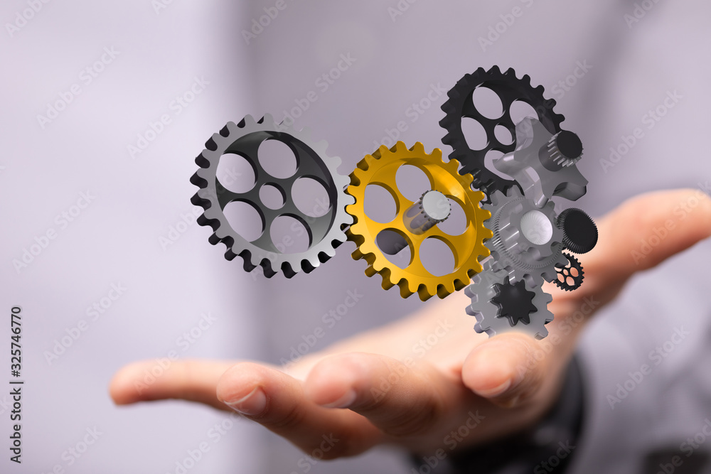 gear Technology setting concept background. gear Technology setting concept background.