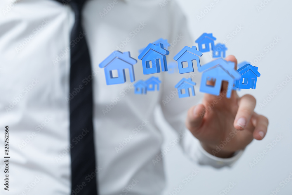 Hands - Holding House digital concept. Hands - Holding House digital concept.