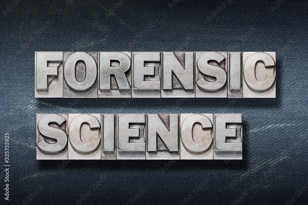 Naklejka premium forensic science den