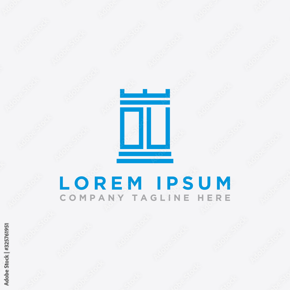 Inspiring company logo design from the initial letters to the OU logo icon. -Vectors	
