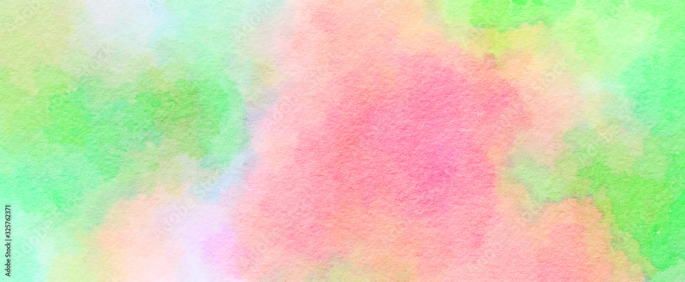 Abstract light rainbow watercolor background with space for text or image