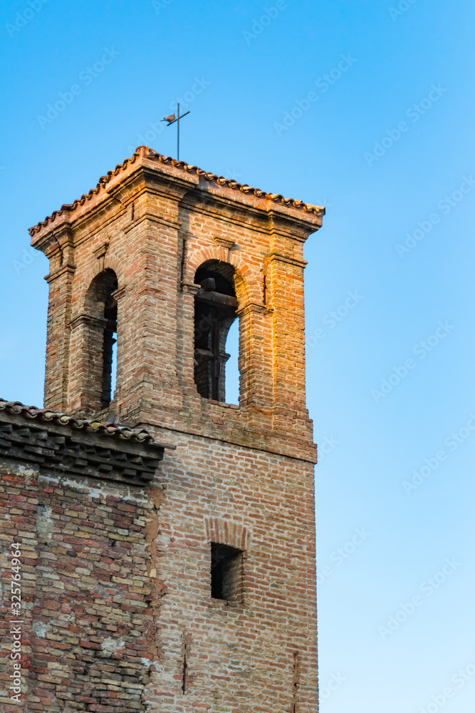 Tower of Santa Croce Church in Ravenna, Italy