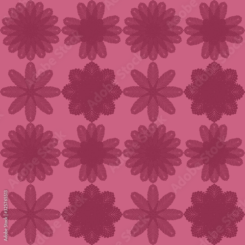  flower motif background pink material