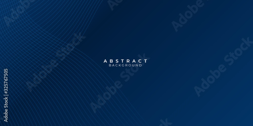 Blue background with abstract wave spiral modern element for banner, presentation design and flyer