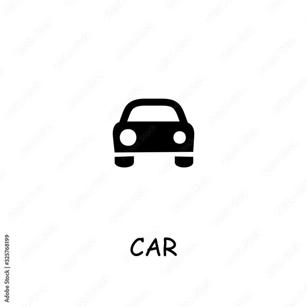 Car flat vector icon